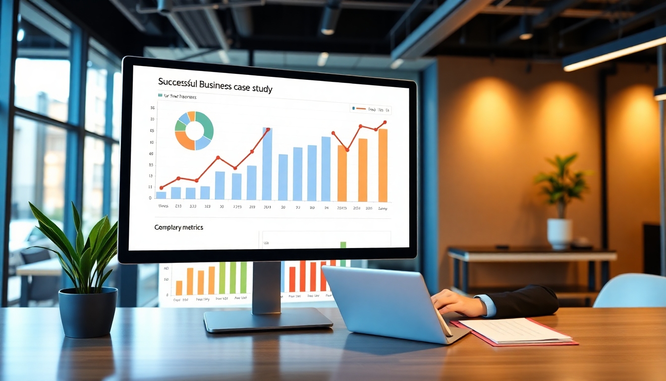 導入事例の成果グラフとチャート